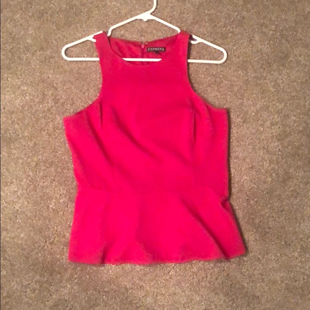 Express peplum tank